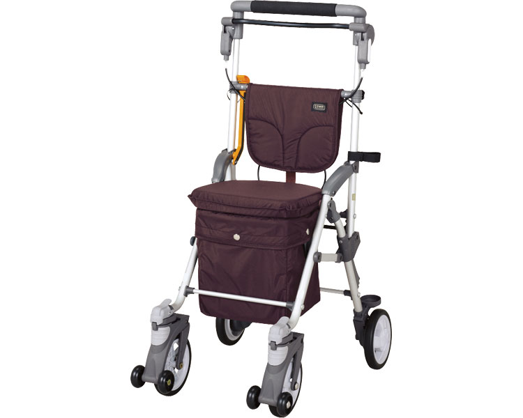 ★ポイント最大16倍★【全国配送可】-スルーンボックスN CB-10BR　ブラウン マキテック　JAN 4968501932106 kt310229 取寄品 歩行関連 シルバーカー ミドルタイプ-【介護福祉用具】