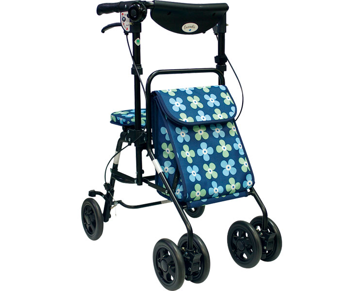 ★ポイント最大16倍★【全国配送可】-アンサンブル（バッグ2柄1セット) 花柄セット 介援隊　JAN 4945528800502 kt312427 取寄品 歩行関連 シルバーカー ミドルタイプ-【介護福祉用具】
