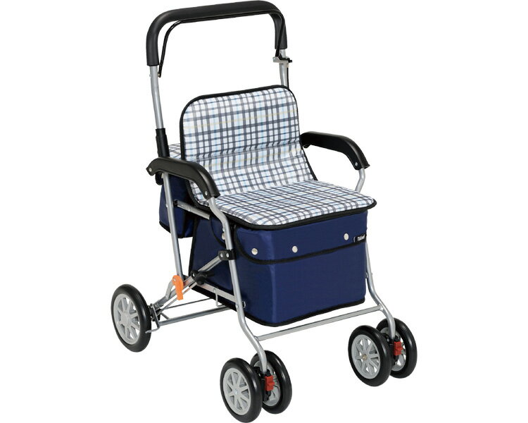 ★ポイント最大16倍★【全国配送可】-テイコブ　ボクスト SIST02-CB　チェックブラック 幸和製作所　JAN 4938765005625 kt315295 取寄品 歩行関連 シルバーカー ボックスタイプ-【介護福祉用具】