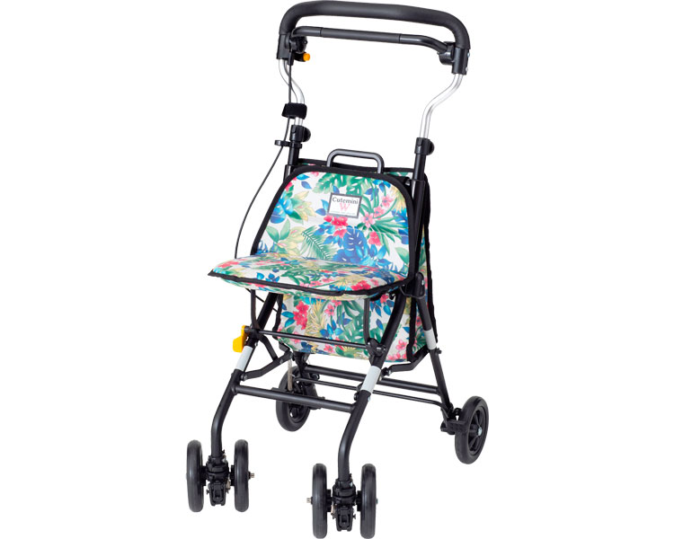 ★ポイント最大16倍★【全国配送可】-キュートミニW CMW-FL　フラワー ウィズワン　JAN 4968639410569 kt315849 取寄品 歩行関連 シルバーカー コンパクトタイプ-【介護福祉用具】