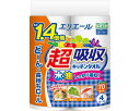 ★7/4-11 P最大27倍★【全国配送可】-エリエール超吸収キッチンタオル 70カット 21000359 4R 大王製紙 JAN 4902011724028 kt314488 取寄品 住環境用品 ペーパータオル (ペーパータオル)-【介護福祉用具】