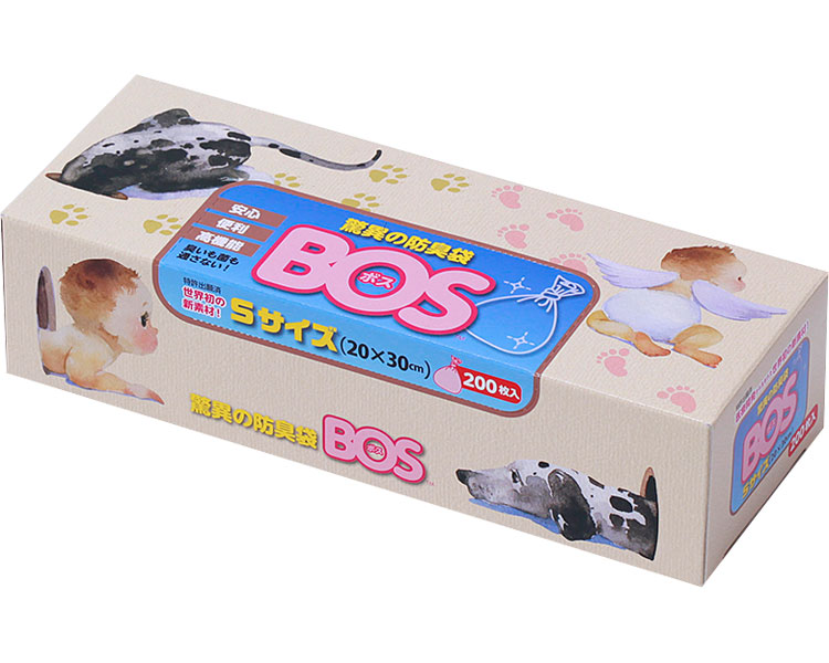 ★ポイント最大16倍★【全国配送可】-驚異の防臭袋BOS S　200枚入 クリロン化成　JAN 4560224462047 kt32..