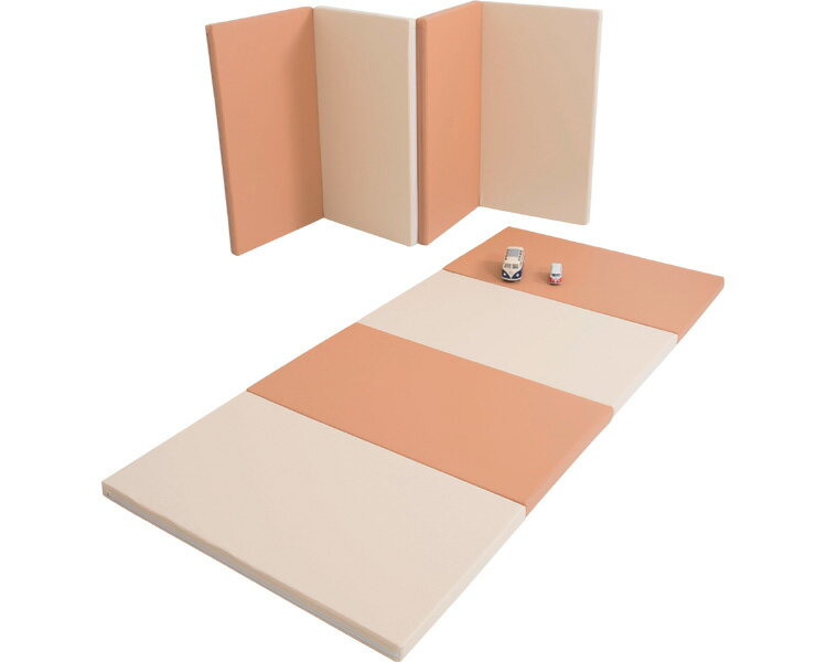 ★ポイント最大16倍★【全国配送可】-折りたたみプレイングマット　NCS MC-0828　ブラウン×ベージュ マイクリエイト　JAN 4580371200828 kt322970 取寄品 健康管理 スポーツ用品 運動設備用品-【介護福祉用具】