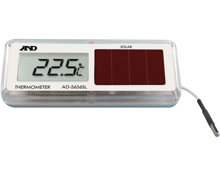 ★ポイント最大16倍★【全国配送可】-ソーラー式防水型温度計 AD5656SL エー・アンド・デイ　JAN 4981046444613 kt331509 取寄品 医療・施設 計測器 温湿度計-【介護福祉用具】