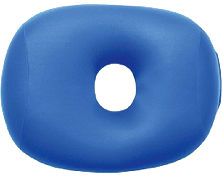 ★ポイント最大16倍★【全国配送可】-体ニフィットスル穴アキ枕 青 MOGU　JAN 4540323018598 kt334481 取寄品 ベッド関連 寝具 まくら-【介護福祉用具】