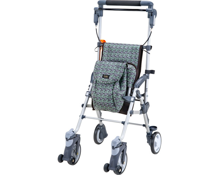 ★ポイント最大16倍★【全国配送可】-キャリースルーンN CS-10FB　フラワーブラウン マキテック　JAN 4968501946608 kt335363 取寄品 歩行関連 シルバーカー ミドルタイプ-【介護福祉用具】