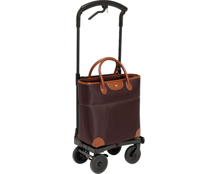 ★ポイント最大16倍★【全国配送可】-おとなりカート　ブレーキ付トートタイプ（右用） WCC04　ブラウン 幸和製作所　JAN 4938765007568 kt336672 取寄品 歩行関連 ショッピングカート ショッピングカート-【介護福祉用具】