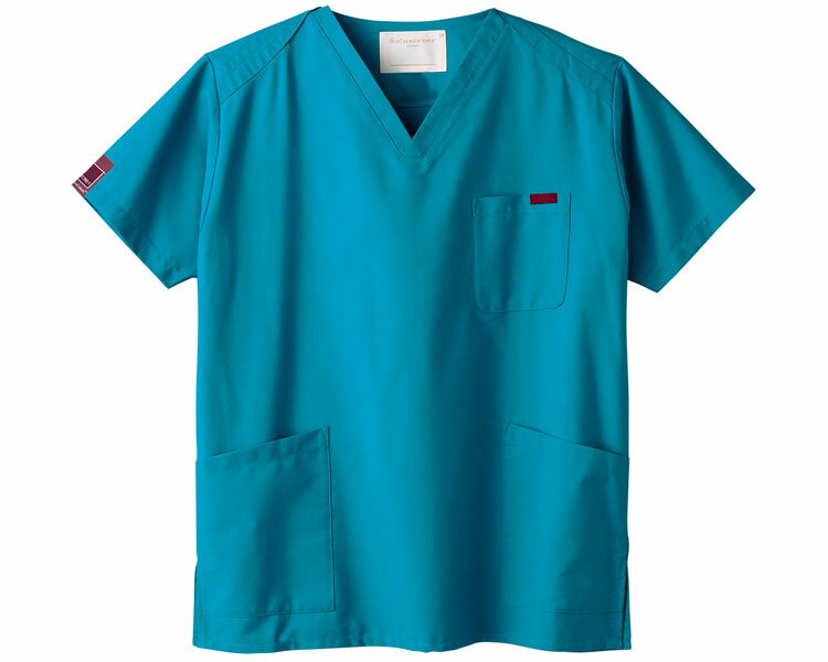 ★ポイント最大16倍★【全国配送可】-スクラブ 7000SC-11　ターコイズ　L フォーク　JAN 4571205548971 kt340842 取寄品 衣類 ユニフォーム トップ-【介護福祉用具】