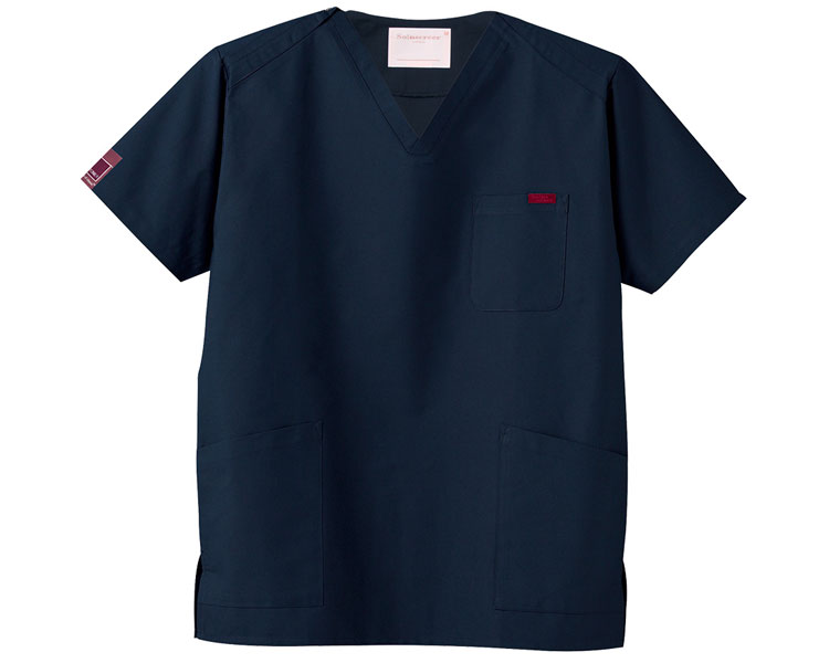 ★ポイント最大16倍★【全国配送可】-スクラブ 7000SC-17　DKネイビー　3L フォーク　JAN 4571205542467 kt340885 取寄品 衣類 ユニフォーム トップ-【介護福祉用具】