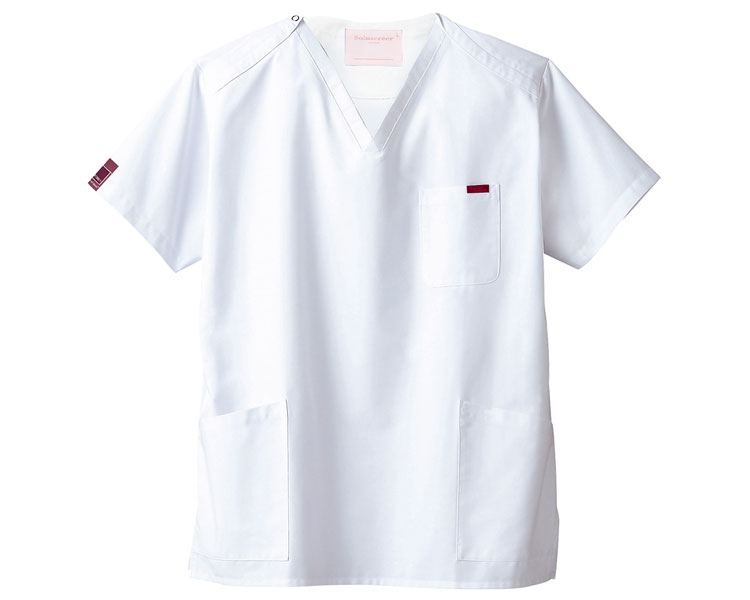 ★ポイント最大16倍★【全国配送可】-スクラブ 7000SC-1 ホワイト 4L フォーク JAN 4571205542290 kt340923 取寄品 衣類 ユニフォーム トップ-【介護福祉用具】