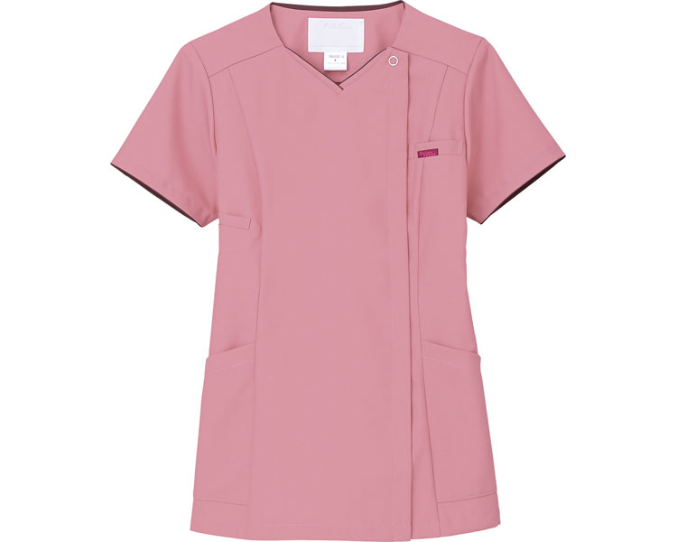 ★ポイント最大16倍★【全国配送可】-レディスジップスクラブ 7022SC-3　ピンク　EL フォーク　JAN 4571205597993 kt341163 取寄品 衣類 ユニフォーム トップ-【介護福祉用具】