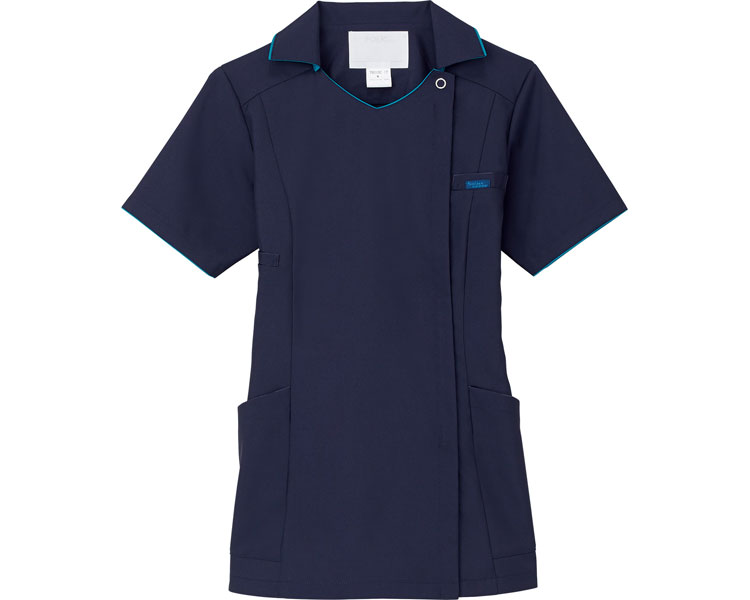 ★ポイント最大16倍★【全国配送可】-レディスジップスクラブ 7024SC-17　DKネイビー　4L フォーク　JAN 4571205599171 kt341194 取寄品 衣類 ユニフォーム トップ-【介護福祉用具】