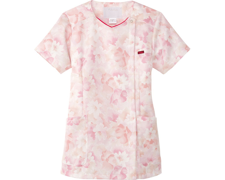 ★ポイント最大16倍★【全国配送可】-花柄ジップスクラブ 7034SC-3　ピンク　L フォーク　JAN 4589989440..