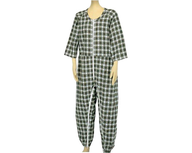 ★ポイント最大16倍★【全国配送可】-カラーツイル　前開き　フック付 4500　ブルー　L 松本ナース産業　..