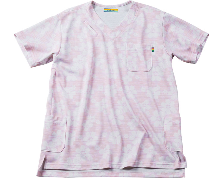 ★ポイント最大16倍★【全国配送可】-イロウム　花柄スクラブ RM01022　ライトピンク　SS エムズ　JAN 45..