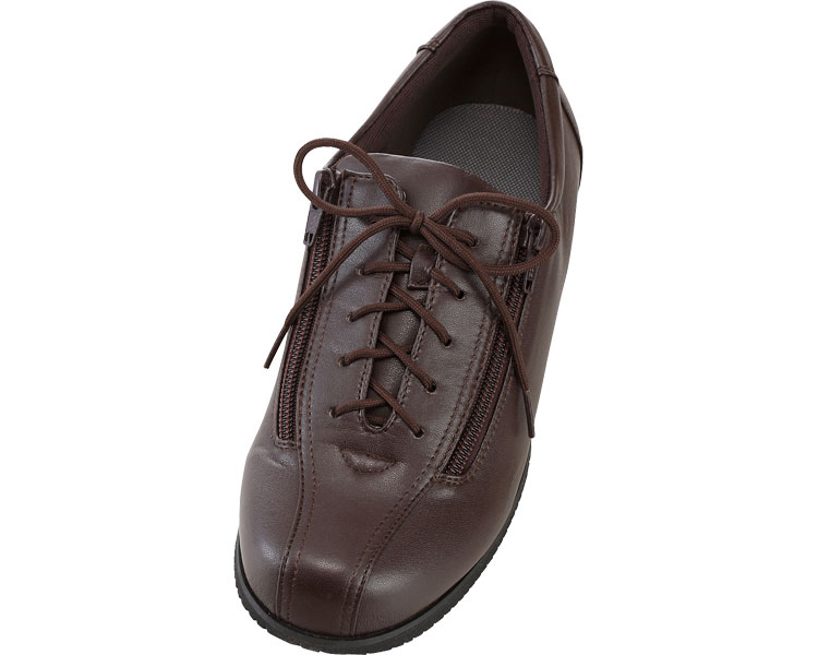 ★ポイント最大16倍★【全国配送可】-コンフォートIII　7039　5E　左足 茶　M 徳武産業　JAN 4537944107381 kt353441 取寄品 歩行関連 シューズ 屋外用　片足-【介護福祉用具】