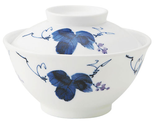 ★ポイント最大16倍★【全国配送可】-和らく段付飯碗（大）蓋 φ140×H35 815-DKO2 Mぶどう 朝日化工 JAN kt354538 取寄品 食事関連 食器類・カップ 皿・碗-【介護福祉用具】