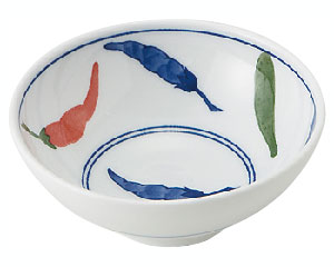 ★ポイント最大16倍★【全国配送可】-和らく丸渕30小付　φ97×H38 81T-WA3M　M唐辛子 朝日化工　JAN kt354..