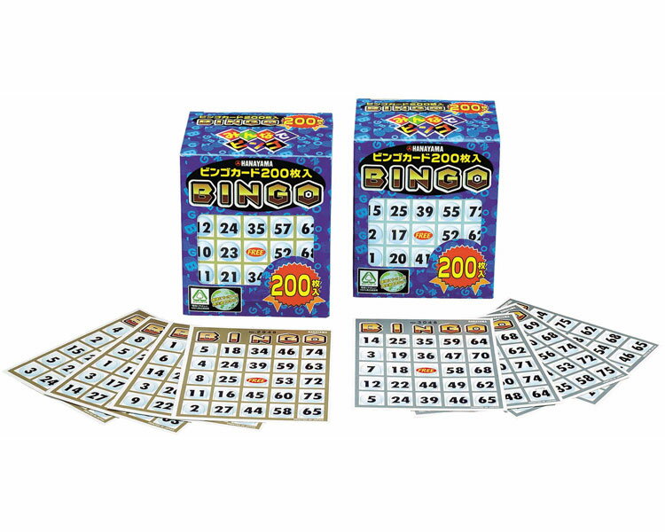 ★ポイント最大16倍★【全国配送可】-ビンゴカード200 53631 ハナヤマ JAN 4977513053631 kt355976 取寄品 健康管理 レクリエーション レクリエーションアイテム-【介護福祉用具】