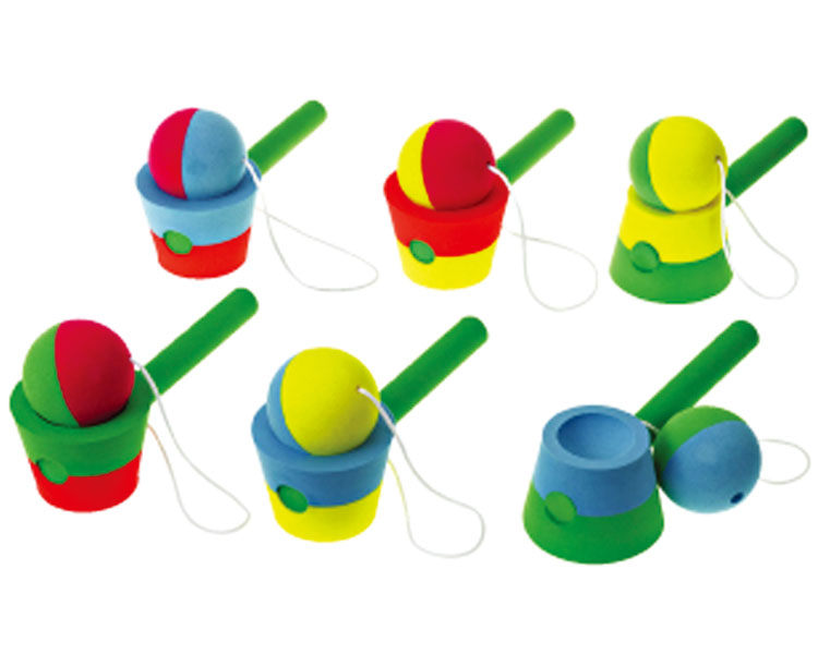 ★ポイント最大16倍★【全国配送可】-やわらかけん玉 一歩　JAN 4571214209368 kt357364 取寄品 健康管理 レクリエーション レクリエーションアイテム-【介護福祉用具】