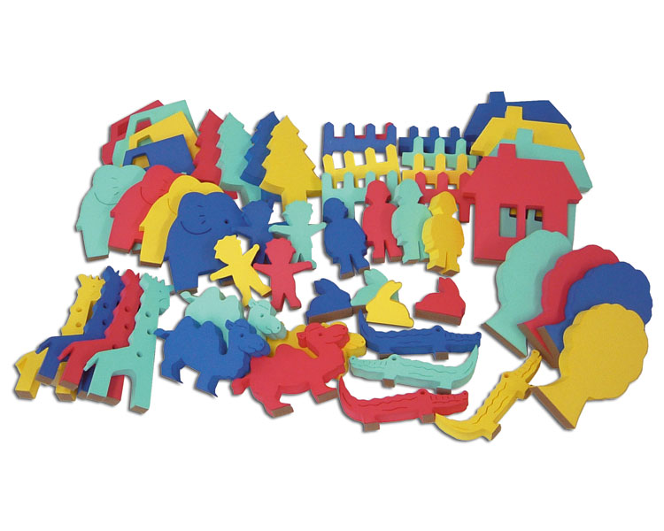 ★ポイント最大16倍★【全国配送可】-くっつきテープの動物ランド 壁面用 一歩　JAN 4571214204530 kt357..