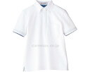 ★ポイント最大16倍★【全国配送可】-レディス吸水速乾ポロシャツ(花柄A) FB4018L-15 ホワイト M ボンマックス JAN 4544316314124 kt373434 取寄品 衣類 ユニフォーム トップ-【介護福祉用具】