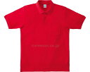 ★ポイント最大16倍★【全国配送可】-ポケット付キCVC鹿ノ子ドライポロシャツ MS3114-3 レッド GL ボンマックス JAN 4544316336812...