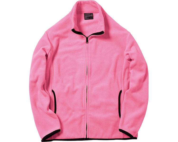 ★ポイント最大16倍★【全国配送可】-フリースジャケット MJ0065-19　ピンク　LL ボンマックス　JAN 4544316360336 kt373856 取寄品 衣類 ユニフォーム トップ-【介護福祉用具】