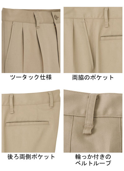 ★7/19-26 P最大27倍★【全国配送可】-メンズストレッチユッタリチノ FP6011M-16　ブラック　106 ボンマックス　JAN 4544316364778 kt374354 取寄品 衣類 ユニフォーム ボトム-【介護福祉用具】