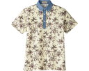 ★ポイント最大16倍★【全国配送可】-アロハプリントポロシャツ FB4524U-10 イエロー L ボンマックス JAN 4544316314797 kt375497 取寄品 衣類 ユニフォーム トップ-【介護福祉用具】