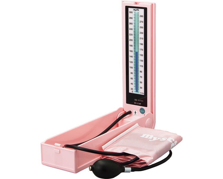 ★9/4-11 P最大27倍★【全国配送可】-マツヨシ水銀レス血圧計 MY-2134P　ピンク 松吉医科器械　JAN 4535847002949 kt378717 取寄品 医療・施設 計測器 血圧計-【介護福祉用具】