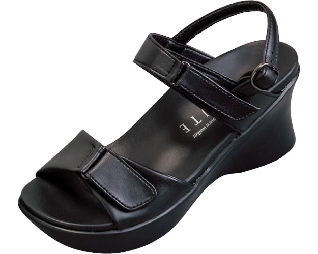 ★ポイント最大16倍★【全国配送可】-ピュアウォーカーボーテオフィスサンダル PW5502　ブラック　S The SEED　JAN 4547568344345 kt388667 取寄品 歩行関連 シューズ (シューズ)-【介護福祉用具】