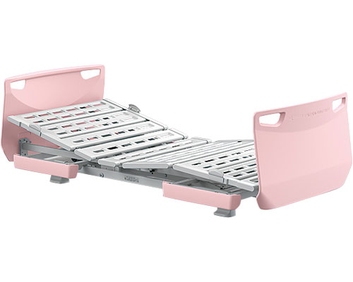 ★ポイント最大16倍★【全国配送可】-レント　2M　ソフトピンク KQ-68221　91幅　ミニ パラマウントベッド　JAN kt394316 取寄品 ベッド関連 ベッド 2モーター-【介護福祉用具】