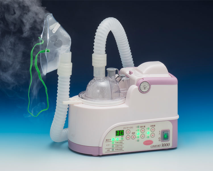 ★ポイント最大16倍★【全国配送可】-超音波ネブライザー　コンフォート3000 KU-500 新鋭工業　JAN 4562192161250 kt400750 取寄品 医療・施設 吸引・吸入器 吸入器-【介護福祉用具】