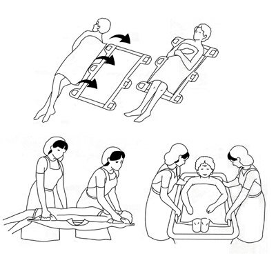 ★ポイント最大16倍★【全国配送可】-入浴用ヘルパーさんネット　スウィパーライト 419115-00 フットマーク　JAN 4549707175643 kt403178 取寄品 入浴関連 キャリーベルト・入浴用担架 入浴用担架-【介護福祉用具】