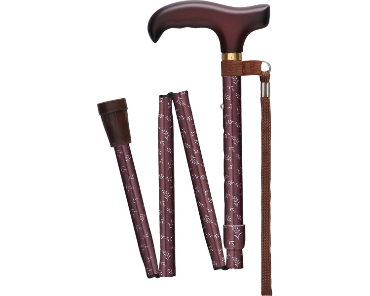 ★ポイント最大16倍★【全国配送可】-ステッキベーシック 折畳S WB3940 フローレット フジホーム JAN 4977626735813 kt405779 取寄品 歩行関連 杖 折りたたみ杖-【介護福祉用具】