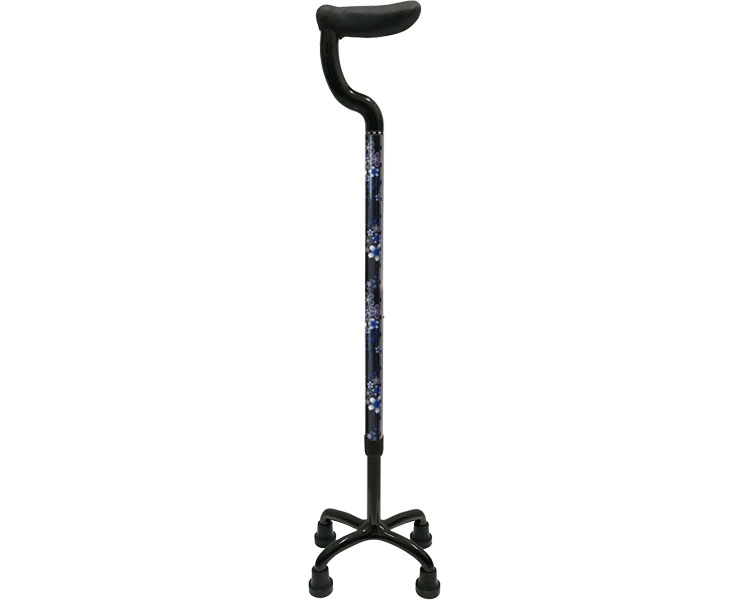 ★ポイント最大16倍★【全国配送可】-カーボン四点式フラットグリップ 79C-C4 桜紺 島製作所 JAN 4945528078628 kt411969 取寄品 歩行関連 杖 多点杖-【介護福祉用具】