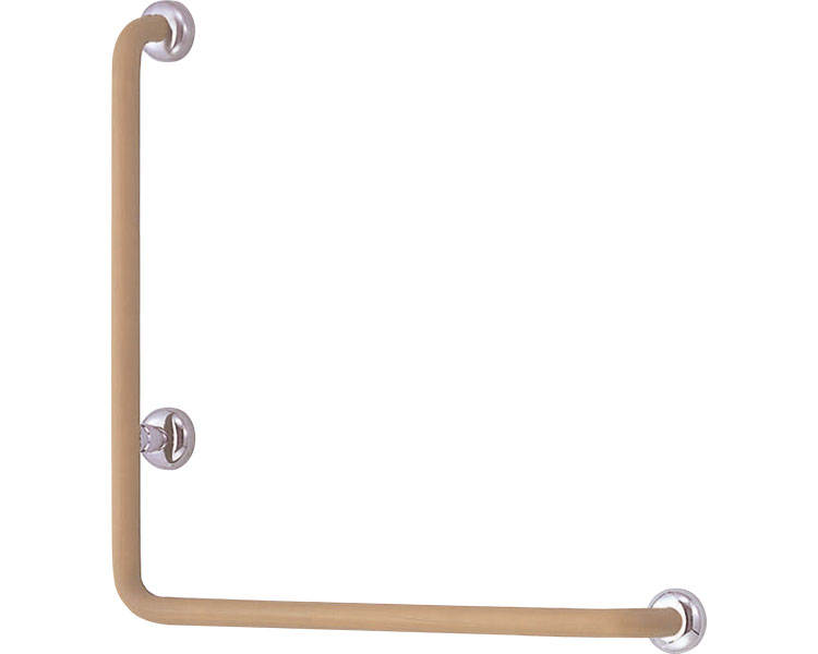 ★ポイント最大16倍★【全国配送可】-φ34　L形丸棒ニギリバー（左） No.851L　ライトオーク（木目柄） シロクマ　JAN 4936350076586 kt415302 取寄品 排泄関連 トイレ周辺用具 トイレ用手すり-【介護福祉用具】