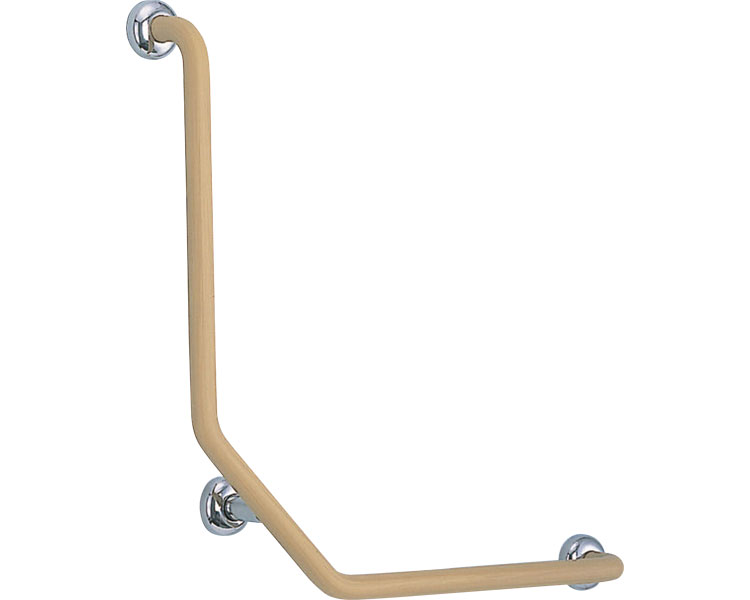 ★ポイント最大16倍★【全国配送可】-φ34　D形丸棒ニギリバー No.852　ライトオーク（木目柄） シロクマ　JAN 4936350050685 kt415306 取寄品 排泄関連 トイレ周辺用具 トイレ用手すり-【介護福祉用具】