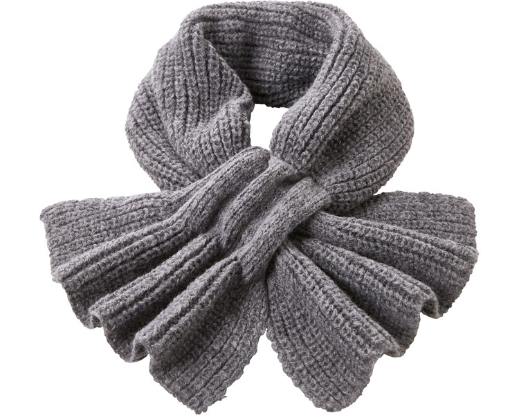 ★ポイント最大16倍★【全国配送可】-通スダケ華ヤカニットマフラー 90183 アッシュグレー コジット JAN 4969133901812 kt420904 取寄品 衣類 衣類小物 防寒具-【介護福祉用具】