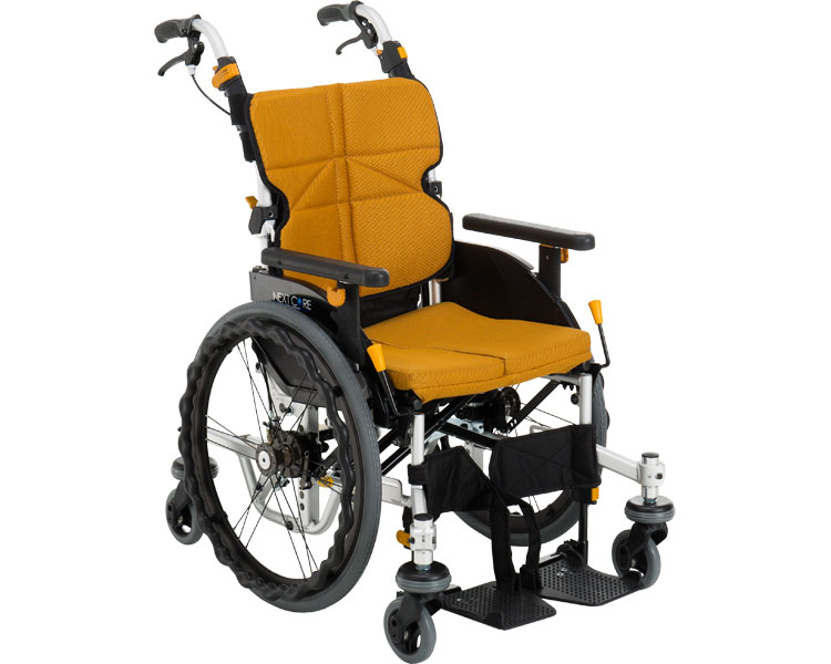 ★ポイント最大16倍★【全国配送可】-ネクストコア・くるり自走　NEXT-70B HB 座幅40　♯F-3（ライトグリーン） 松永製作所　JAN kt424732 取寄品 歩行関連 車いす 自走式-【介護福祉用具】