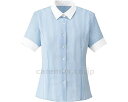 ★6/22-27 P最大27倍★【全国配送可】-半袖ブラウス RB4555-6 サックス 21号 ボンマックス JAN 4544316642715 kt428820 取寄品 衣類 ユニフォーム トップ-【介護福祉用具】