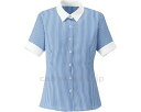 ★6/22-27 P最大27倍★【全国配送可】-半袖ブラウス RB4555-7 ブルー 15号 ボンマックス JAN 4544316642784 kt428826 取寄品 衣類 ユニフォーム トップ-【介護福祉用具】