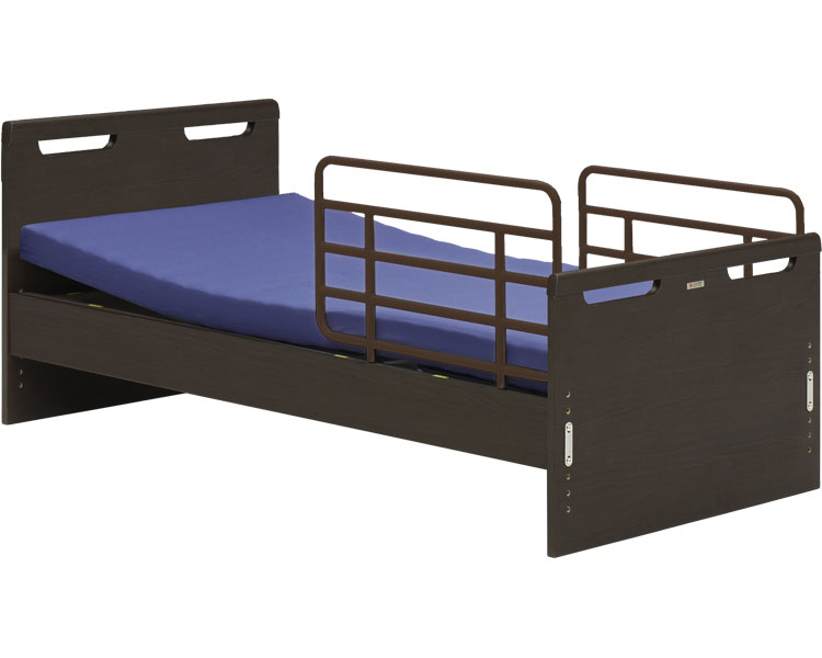 ★ポイント最大16倍★【全国配送可】-カラセル　フラット　1+1モーター　SR2本付 ダークブラウン　OEWマットレス付 グランツ　JAN 4571436876089 kt426630 取寄品 ベッド関連 ベッド 2モーター-【介護福祉用具】