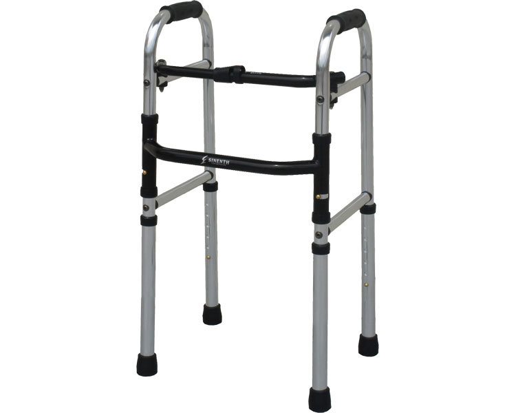 ★ポイント最大16倍★【全国配送可】-ミニフレームウォーカー固定型ハイモデル WFM-4262HUL310 シンエンス JAN kt427292 取寄品 歩行関連 歩行車・歩行器 歩行器(キャスターなし)-【介護福祉用具】