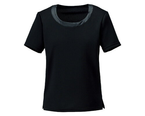 ★9/4-11 P最大27倍★【全国配送可】-衿グリ切替エ半袖ニット BCK7302-16　ブラック　7号 ボンマックス　JAN 4544316650963 kt428247 取寄品 衣類 アウター トップス-【介護福祉用具】