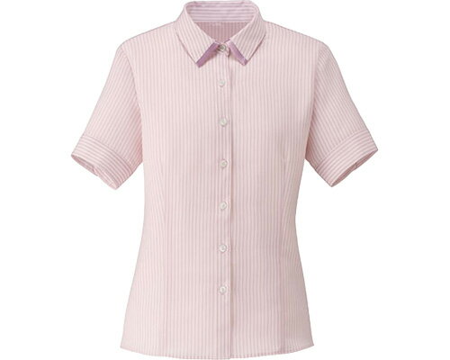 ★ポイント最大16倍★【全国配送可】-半袖ブラウス RB4556-9　ピンク　17号 ボンマックス　JAN 4544316643798 kt428854 取寄品 衣類 ユニフォーム トップ-【介護福祉用具】