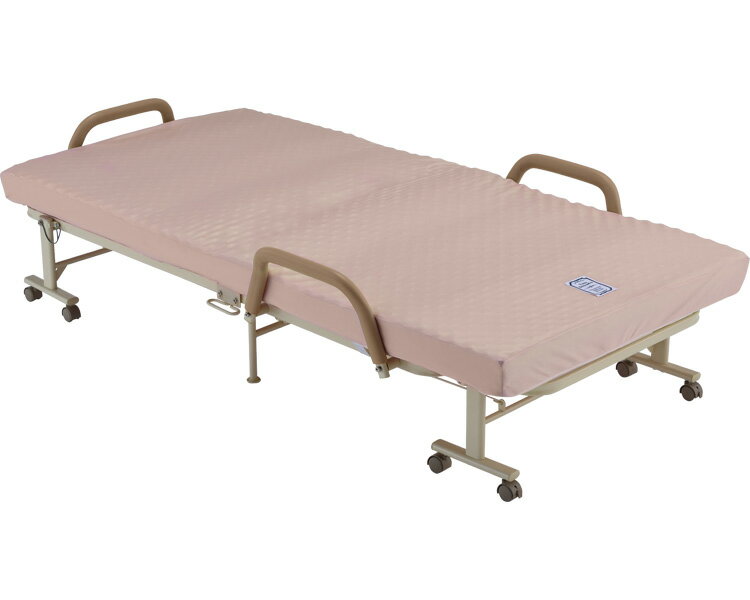 ★ポイント最大16倍★【全国配送可】-収納式リクライニングベッド AX-BG570pkS　ピンク アテックス　JAN ..