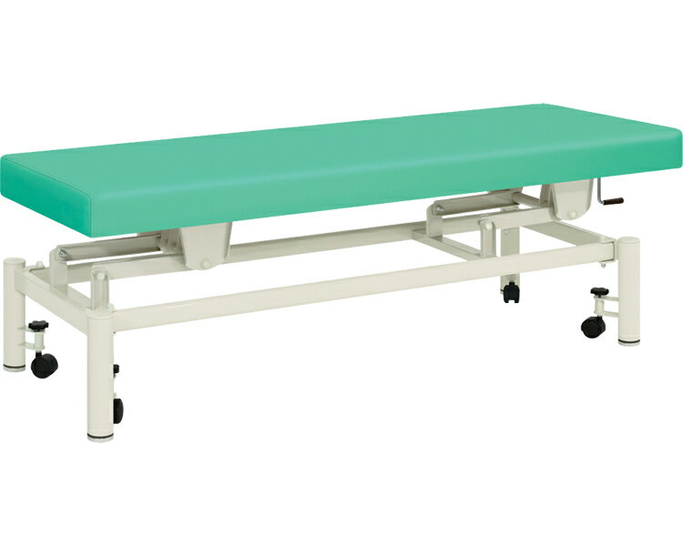 ★ポイント最大16倍★【全国配送可】-有孔手動ハイローキャリー　TB-726U 幅：　長：　ライトブルー 高田ベッド製作所　JAN kt445760 取寄品 医療・施設 施設用備品 診察台-【介護福祉用具】