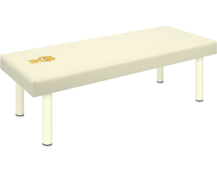 ★ポイント最大16倍★【全国配送可】-有孔小児用DXベッド　刺繍付　TB-1512U 幅：長：高：　クリーム×刺繍： 高田ベッド製作所　JAN kt451369 取寄品 医療・施設 施設用備品 診察台-【介護福祉用具】